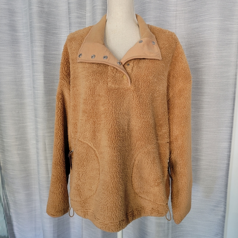 UGG Atwell Sherpa Snap Pullover